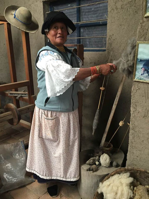 Luz Maria weaving