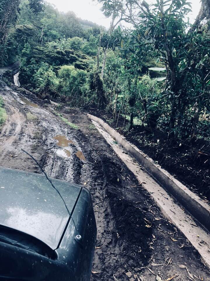Muddy roads