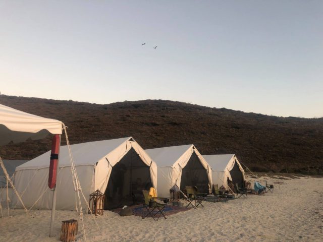 Tents at FineTerra, Baja, Mexico