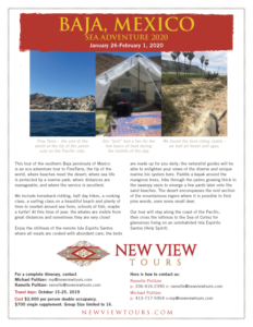 Downloadable flyer for 2020 Baja Tour