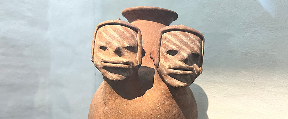 pre Columbian pottery from the Alabado Museum in Quito